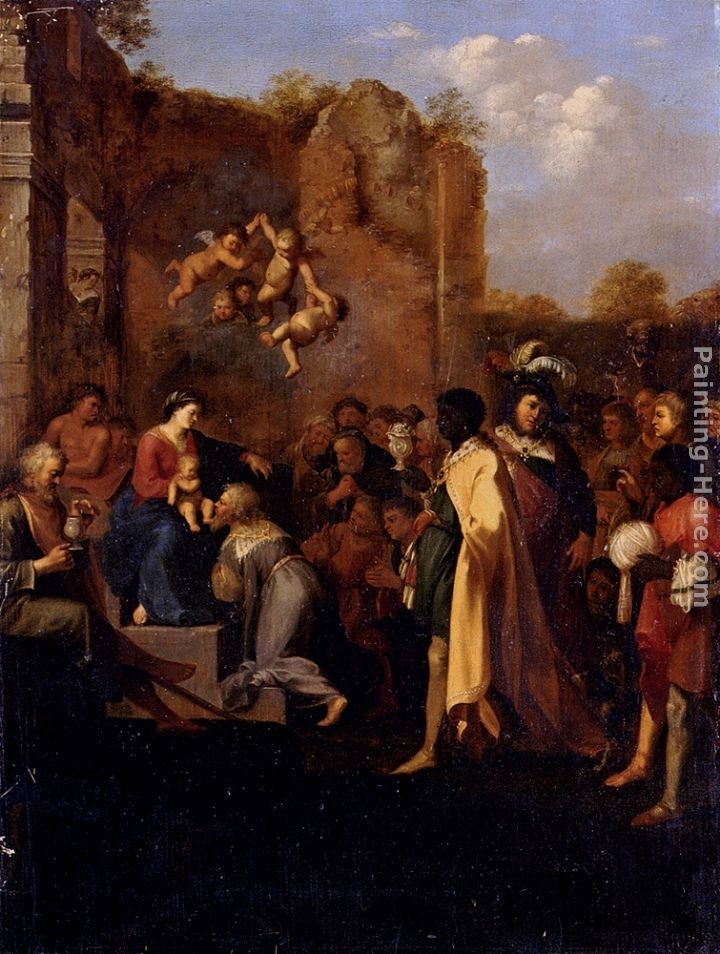 Cornelis van Poelenburgh Adoration Of The Magi